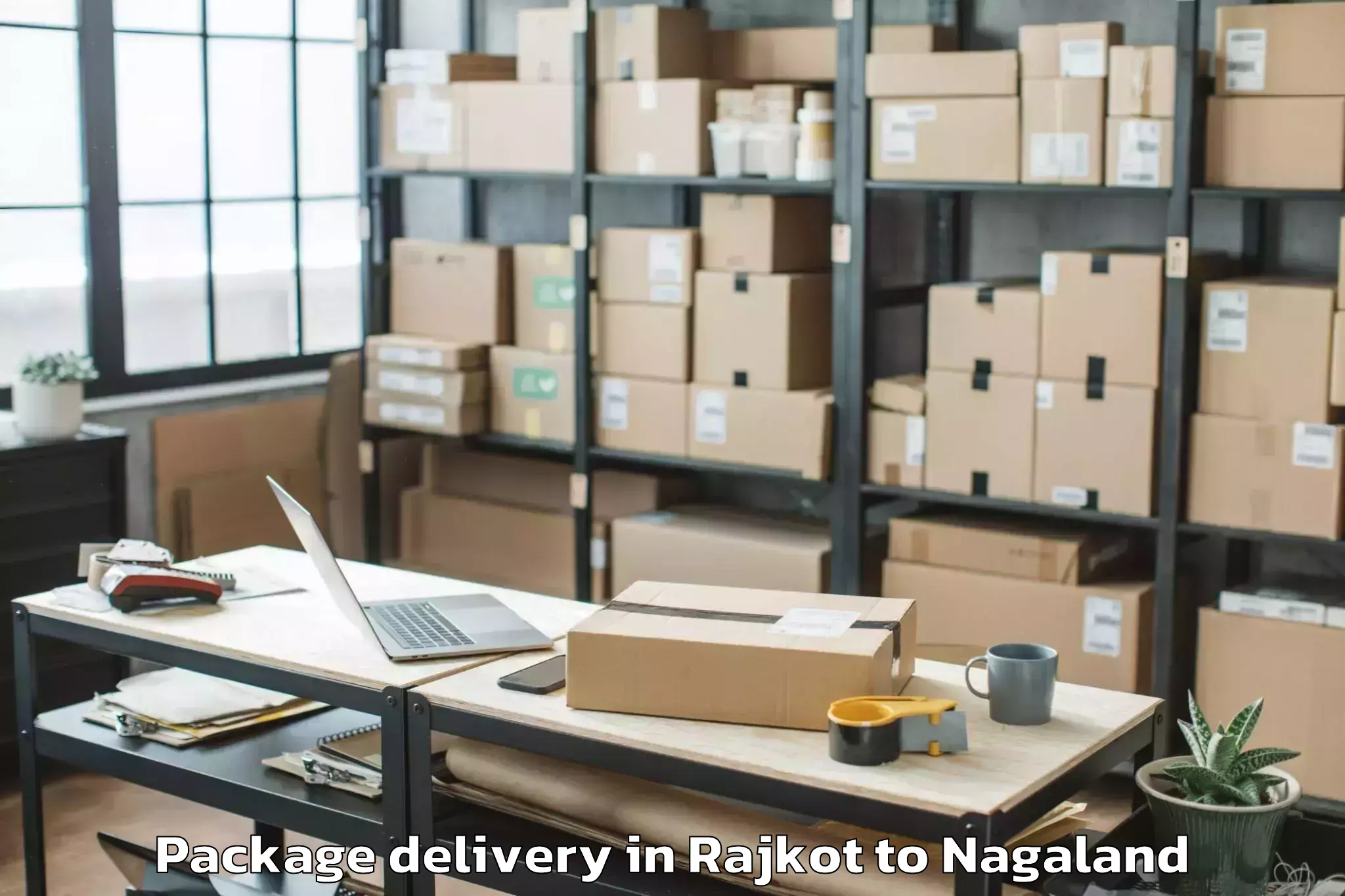 Reliable Rajkot to Longshen Package Delivery